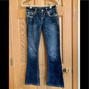 Silver thread embellished Miss Me Jeans